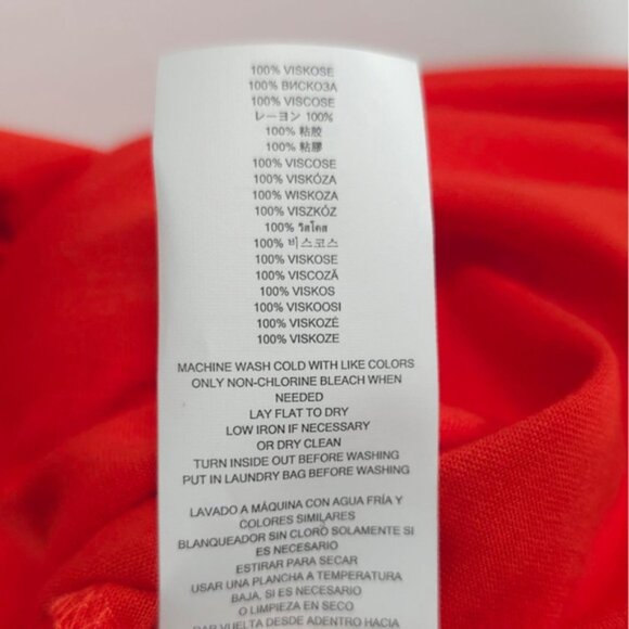 NWT MICHAEL MICHAEL KORS Fiesta Orange Basics Tank Top Side Slit 100% Viscose L - Picture 12 of 12